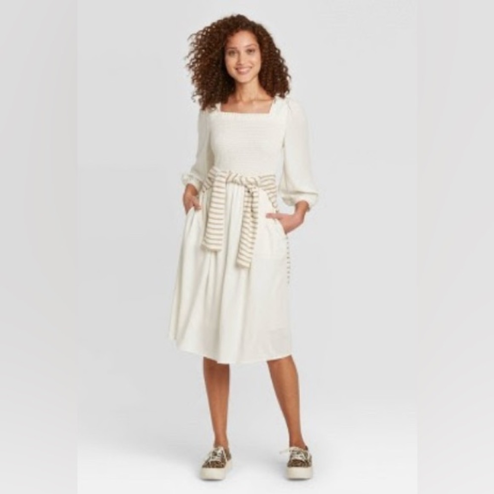Target A New Day 3/4 sleeve smocked dress XL